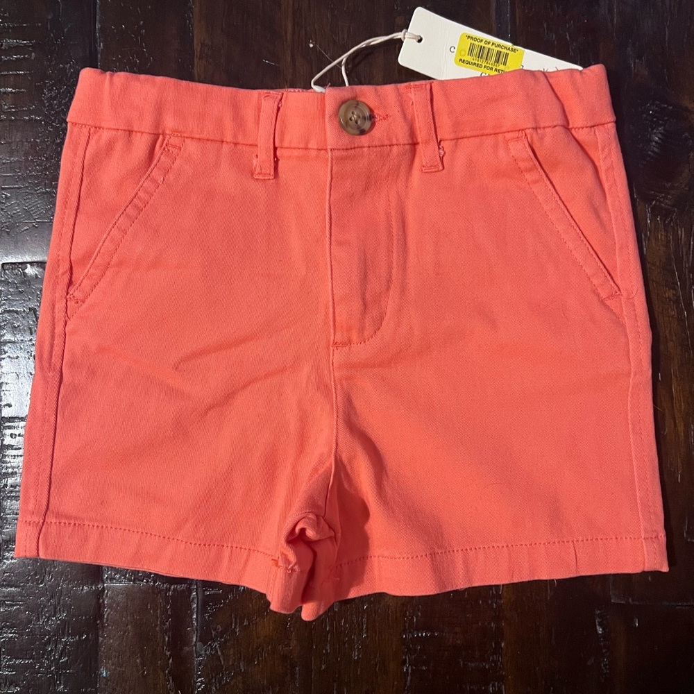 Girls Copper Key Shorts- Orange